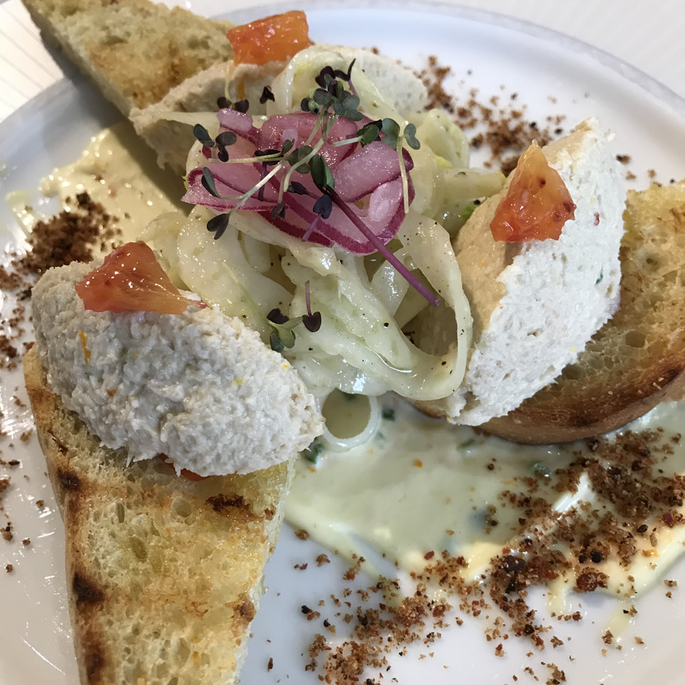 Crab Bruschetta with Orange and Chilli Mayonnaise 20180503