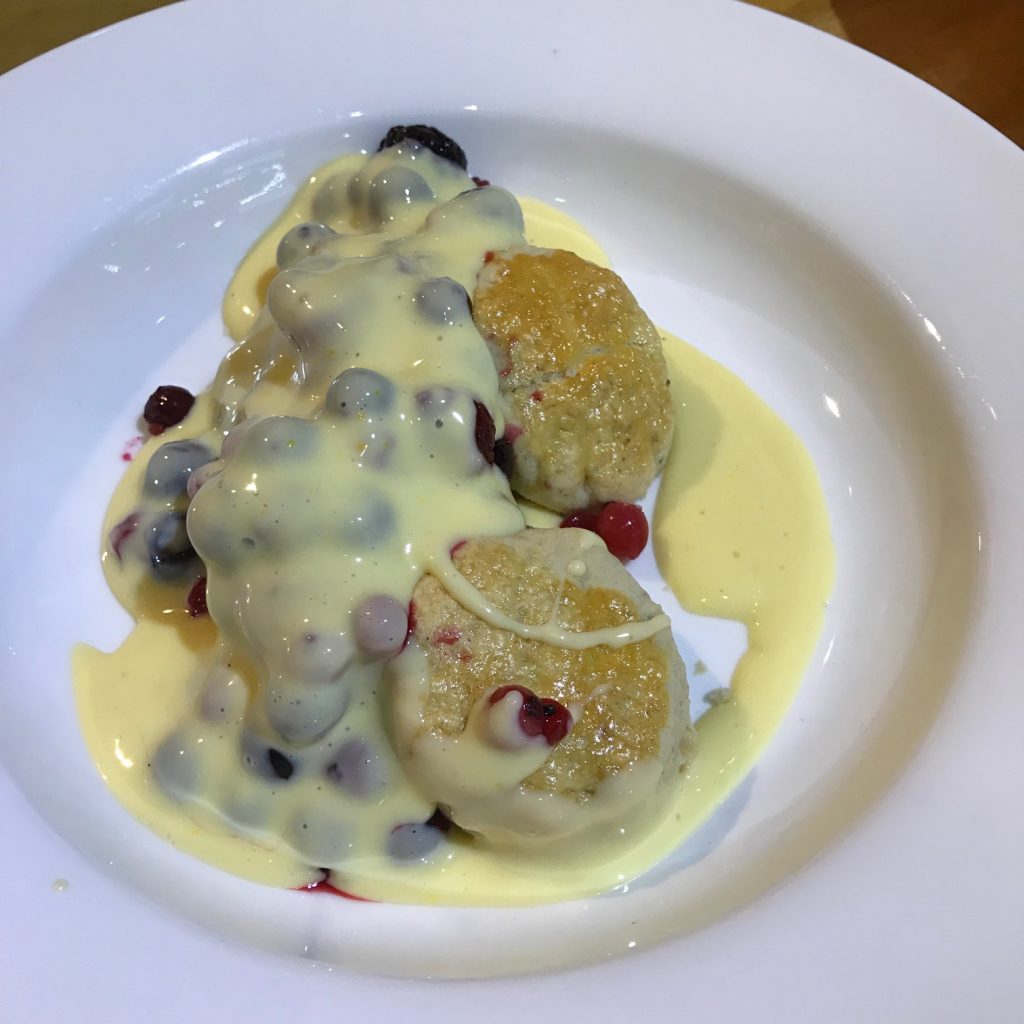 Walnut Scones with Berries and Orange Custard - 20180822