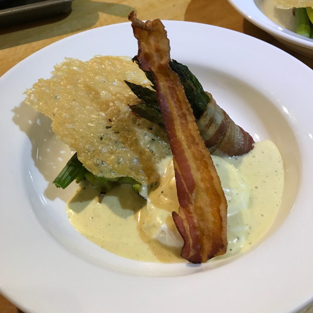 Asparagus with Pancetta and Poached Egg - 20180917