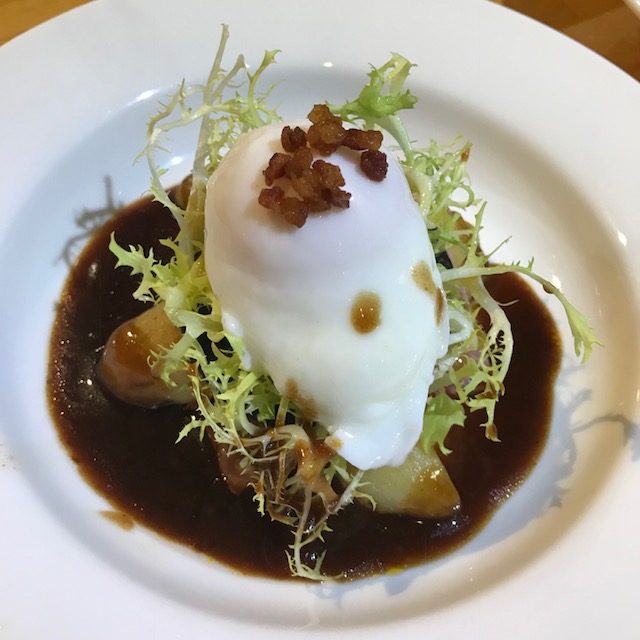 Poached Egg and Black Pudding Salad - 20180920