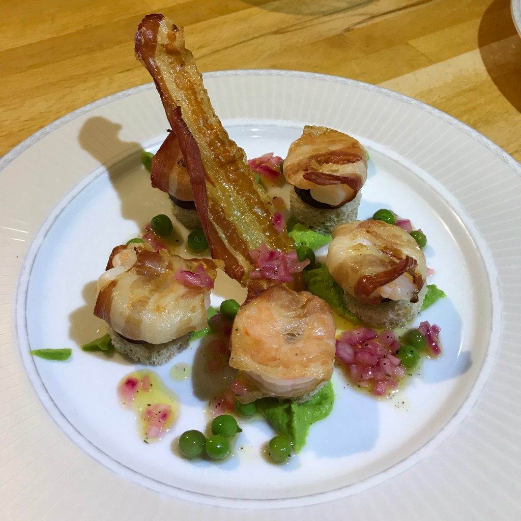 Prawns with Bacon and Peas - 20180924