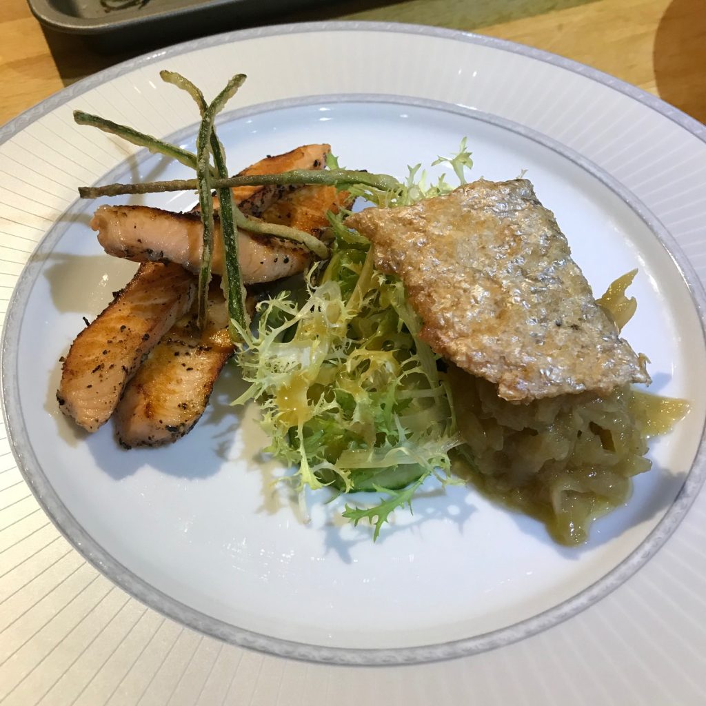 Seared Salmon with Cucumber Relish - 20180831