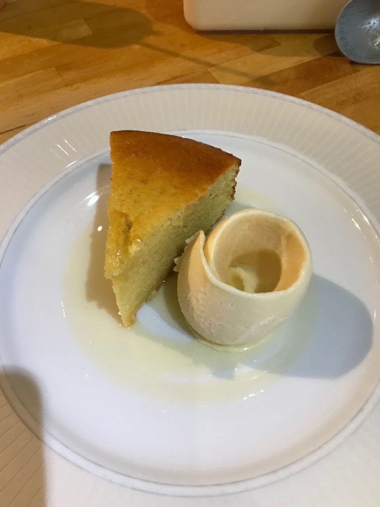 20190429 - Olive Oil Cake with Lemon Sauce and Lemon Curd Ice-cream