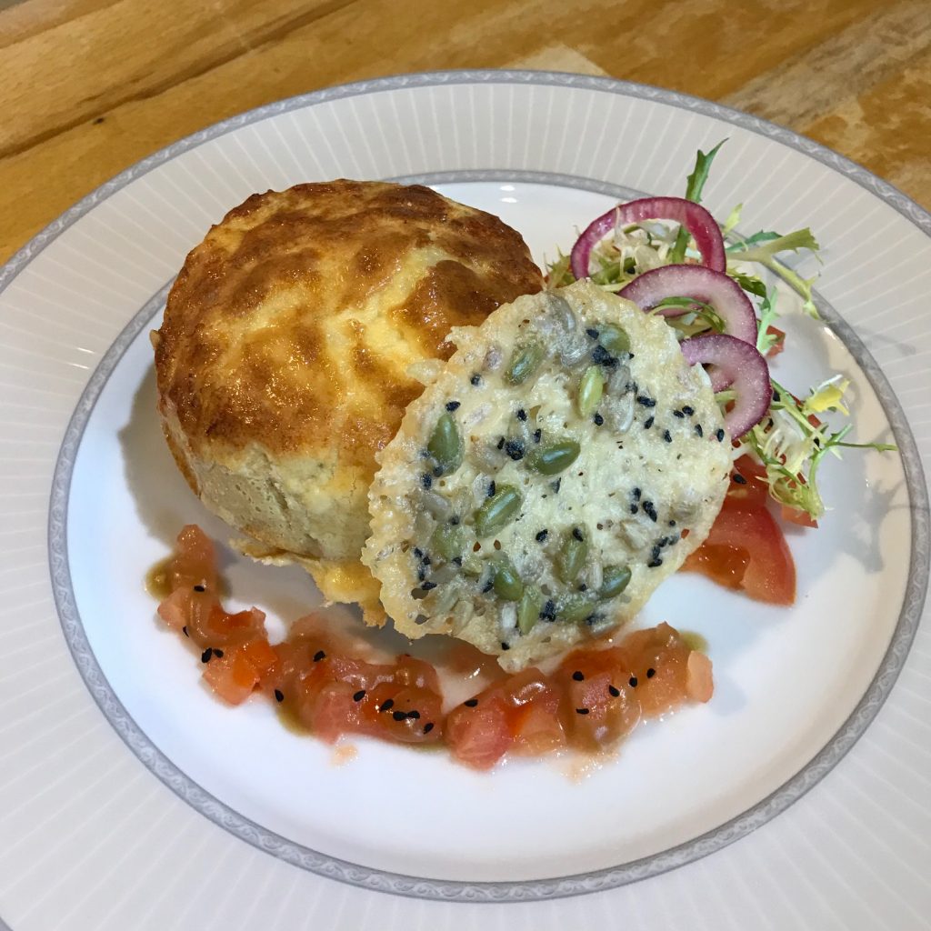 20190506 - Goats' Cheese Soufflé with Tomatoes