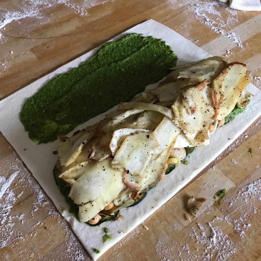 20190509 - Chickpea and Butter Bean Wellington - Prep