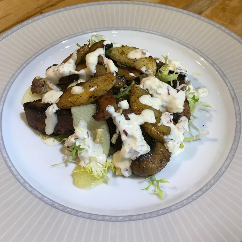 20190529 - Mushrooms with Apple and Walnut Toast