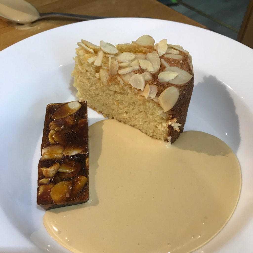 20190603 - Almond Cake with Toffee Cream and Nut Brittle
