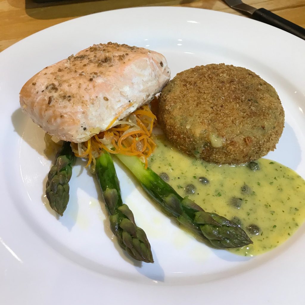 20190604 - Baked Fillet of Salmon with Salmon Fishcake