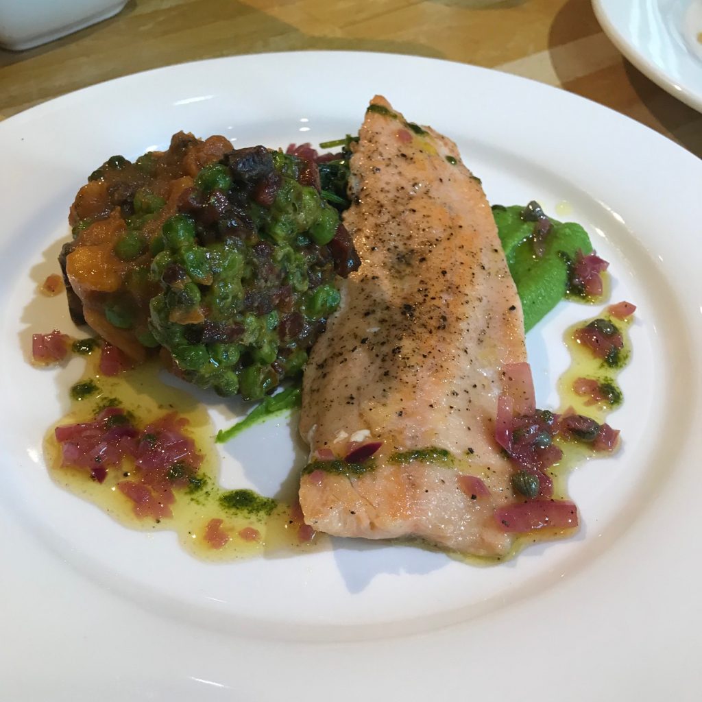 20190606 - Trout with Chorizo Fricassee & Peas