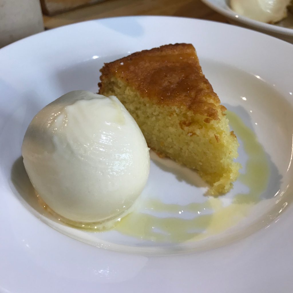 20190610 - Oil Cake with Lemon Sauce and Lemon Curd Ice-cream