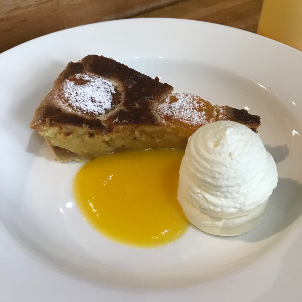 20190612 - Apricot and Almond Tart with Peach Sauce