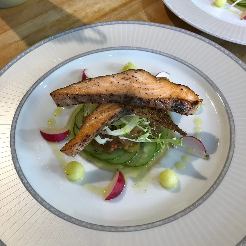 20190620 - Peppered Salmon with Cucumber Pickle