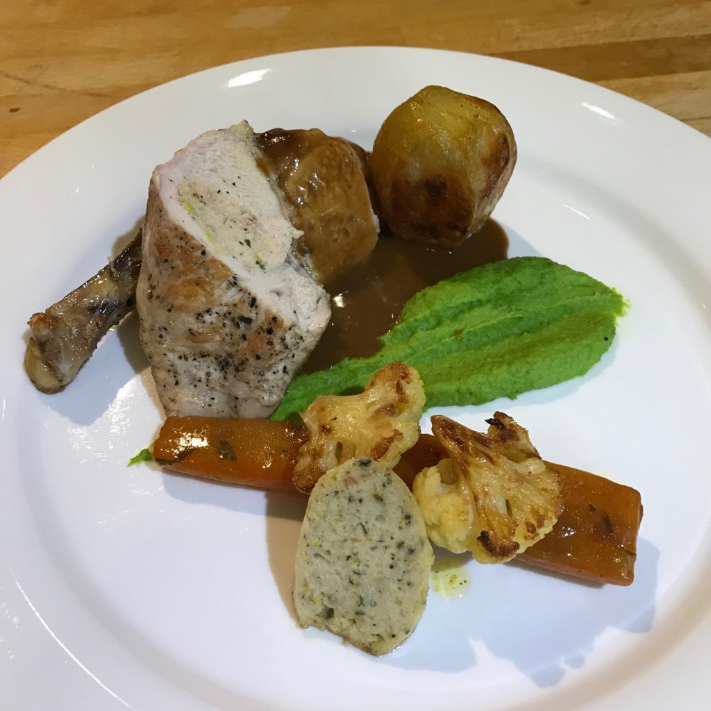 20190624 - Guinea Fowl with Leek & Sage Stuffing and a Bacon & Sherry Sauce