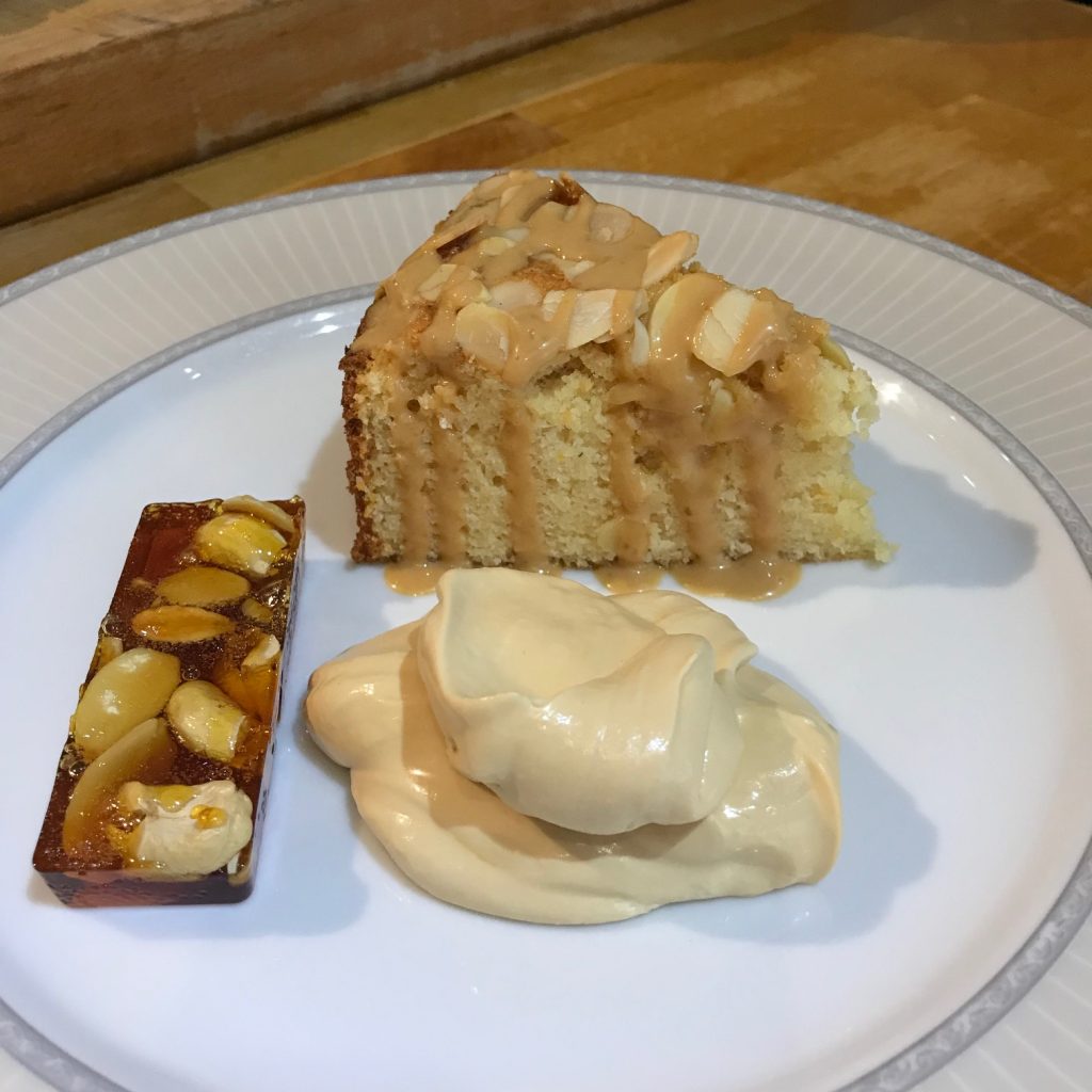 20190624 - Venetian Almond Cake with Toffee Cream and Nut Brittle