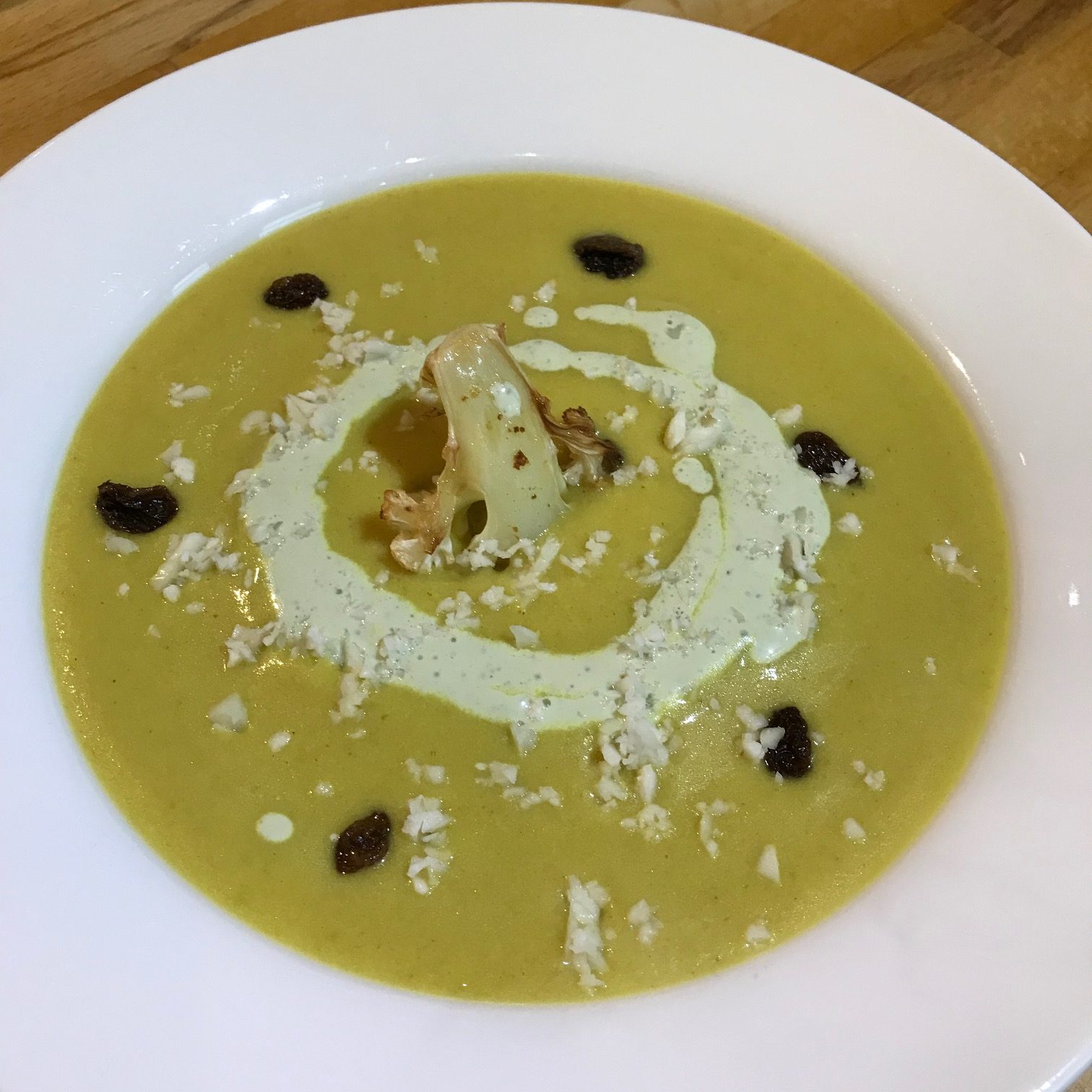 20190809 - Spiced Cauliflower Soup with Roasted Cauliflower and Cauliflower Cous Cous