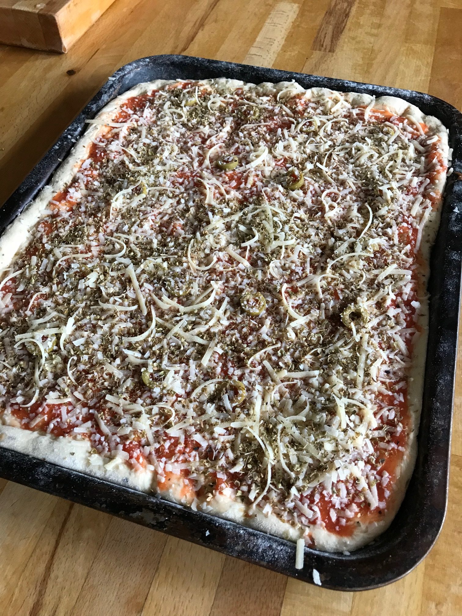 20190822 - Tomato and Olive Focaccia Proving