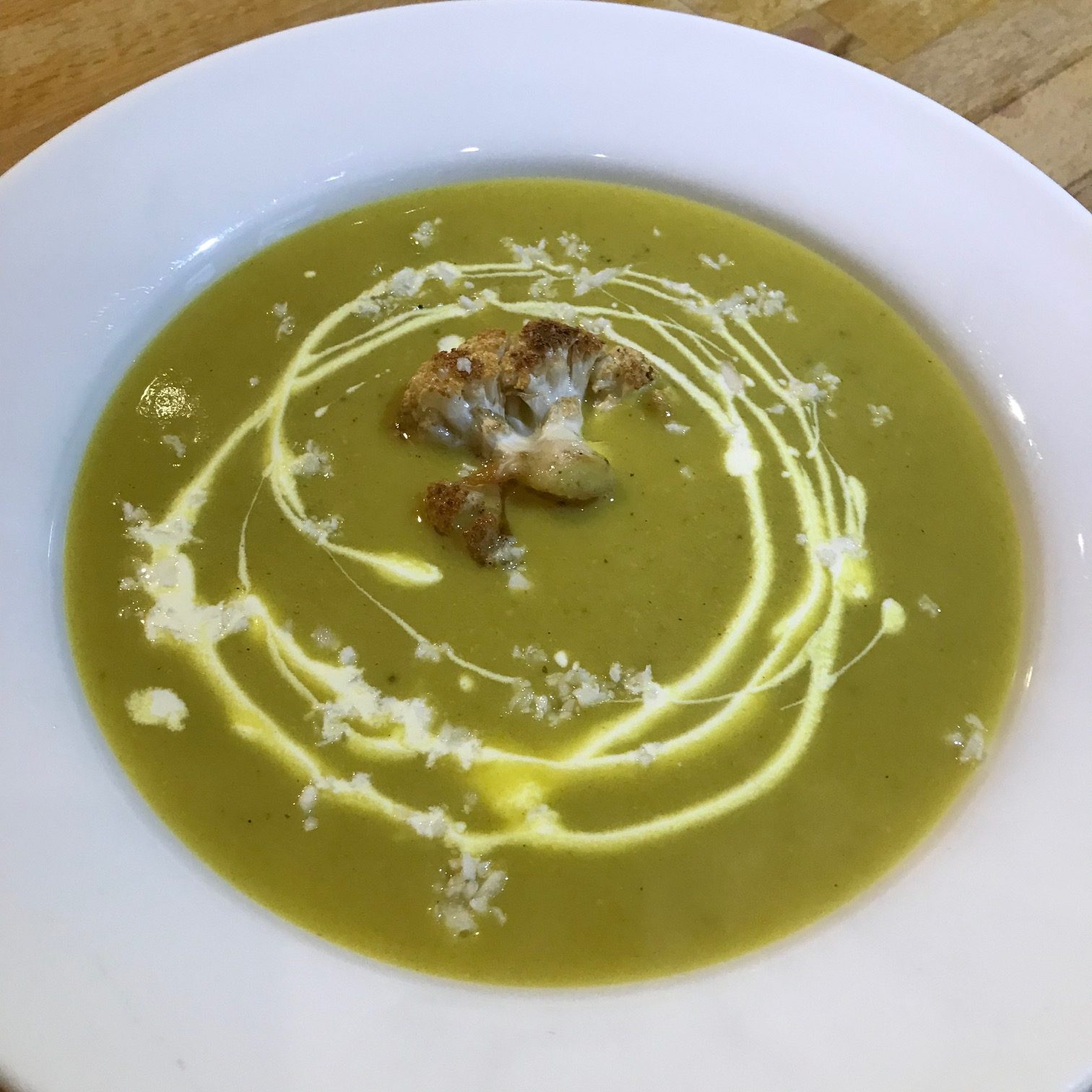20190830 - Spiced Cauliflower Soup with Roasted Cauliflower and Cauliflower Cous Cous