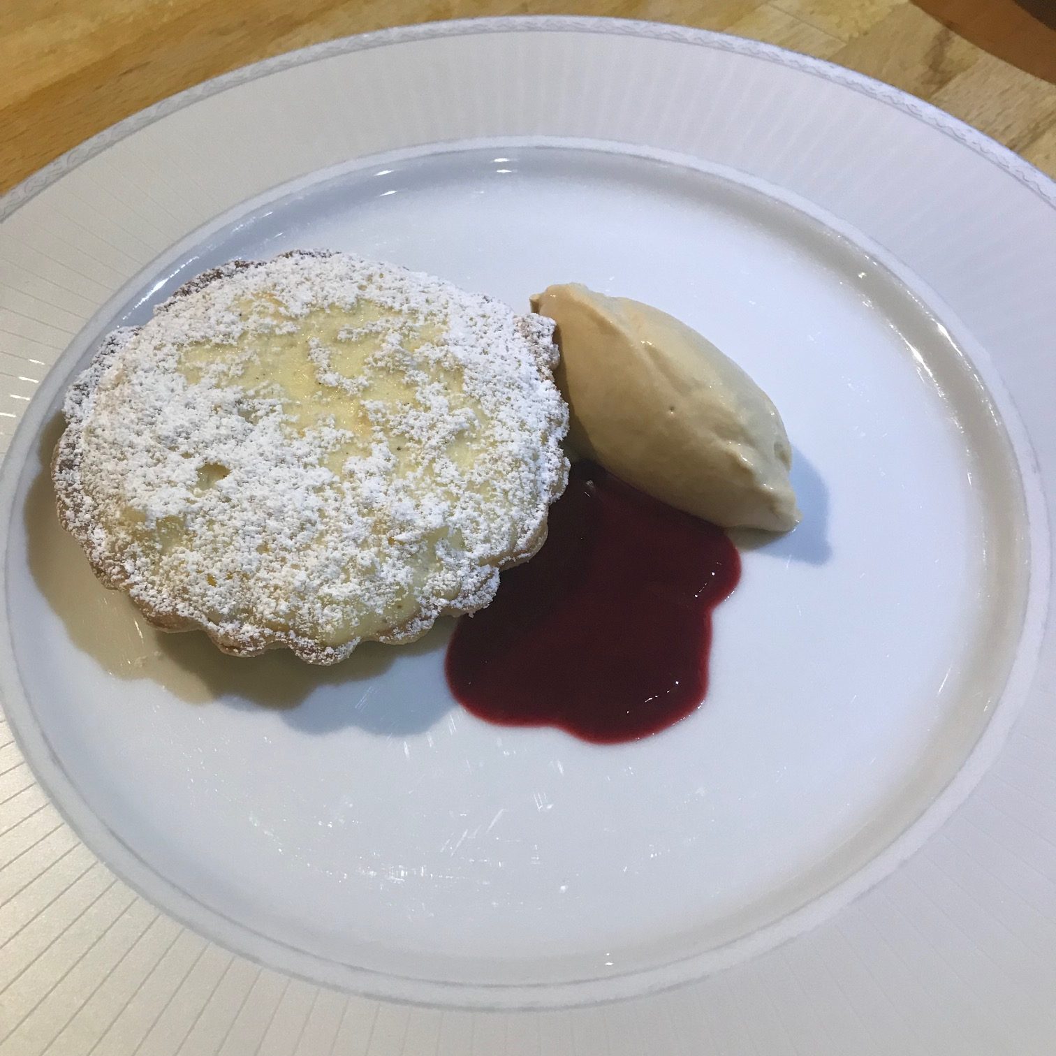 20190909 - Raspberry Rice Pudding Tart with Raspberry Sauce