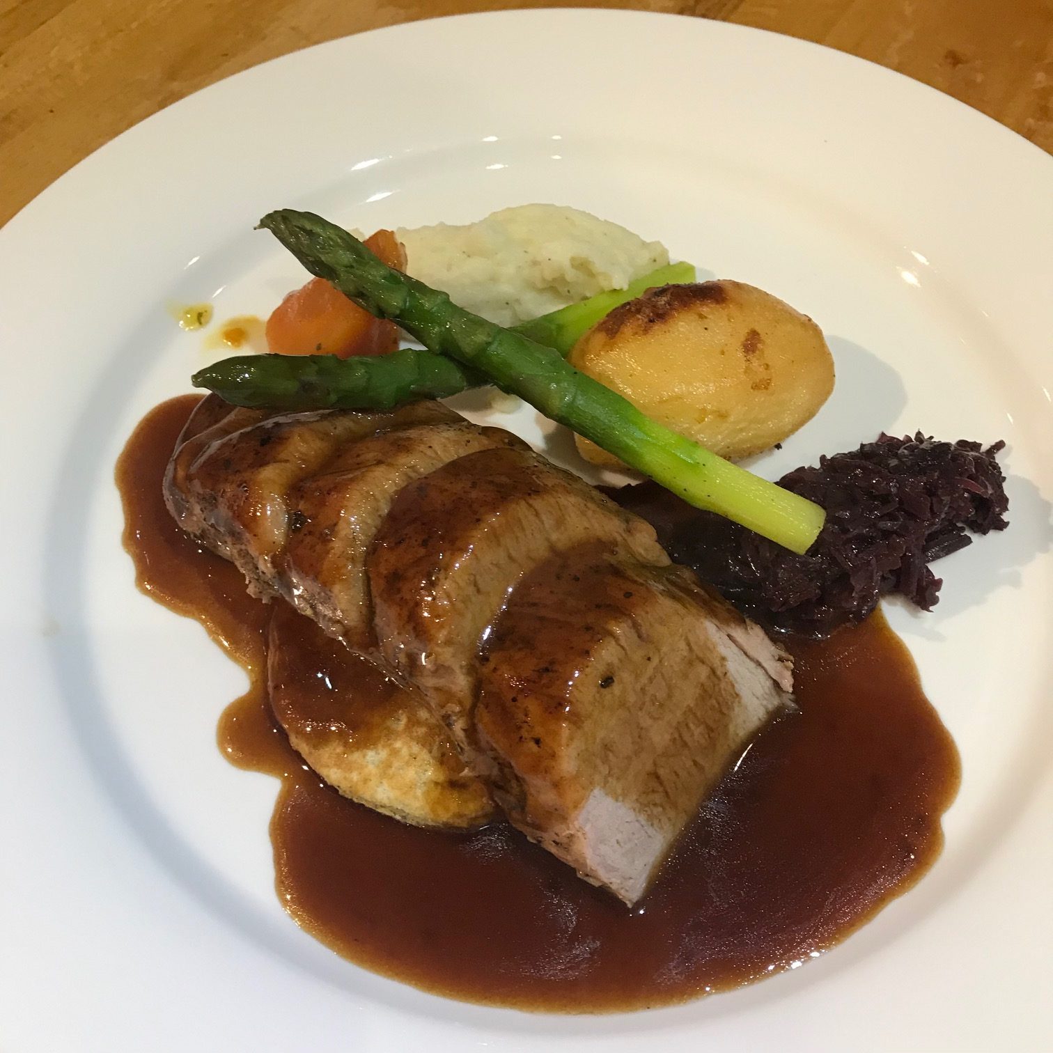 20190911 - Pork Fillet with Sage Drop Scone and Port Wine Sauce