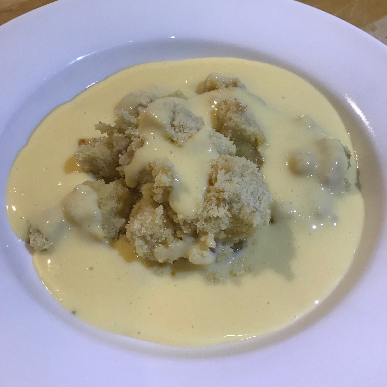 20190912 - Bramley Apple Crumble with Custard