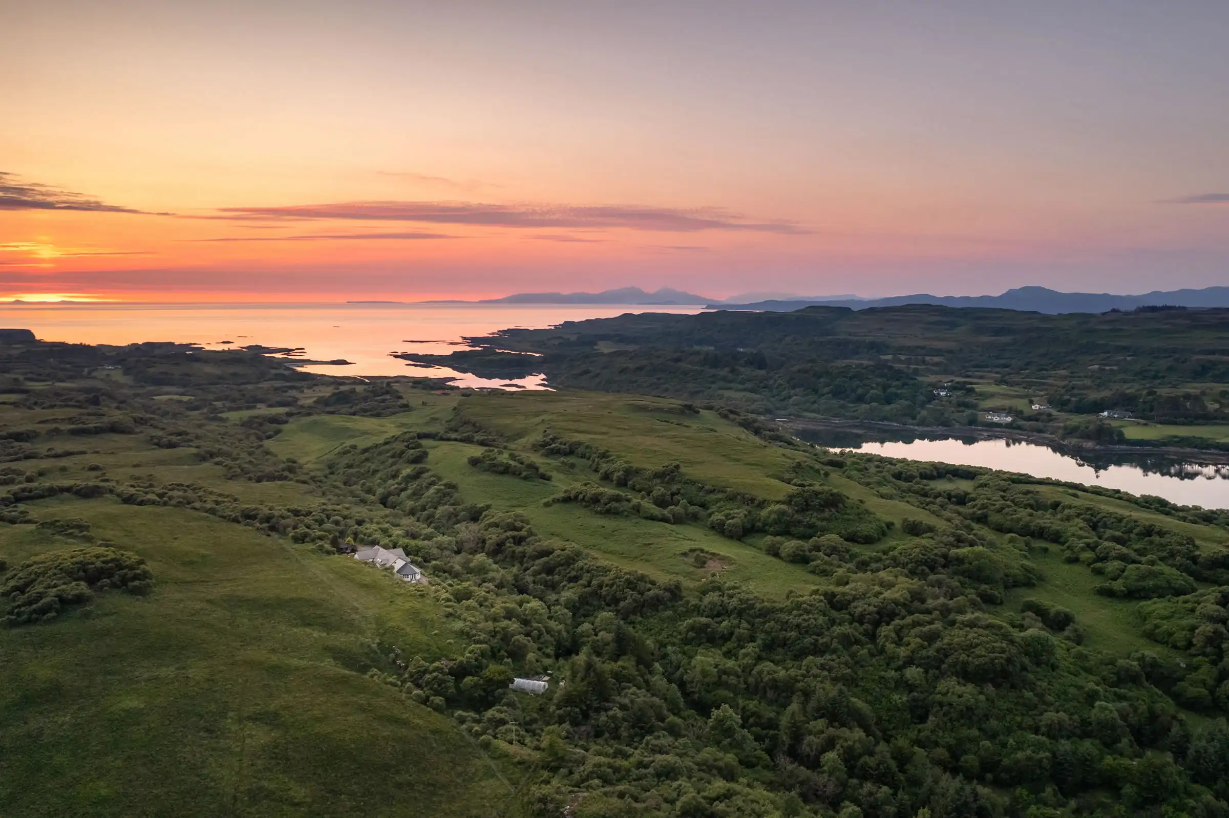 Killoran House Aerial Loch to Sea